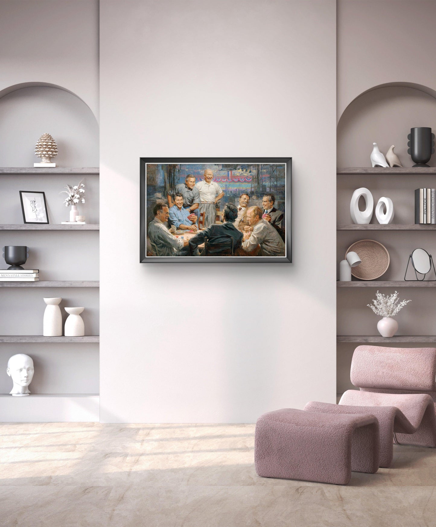 Wall Art: Grand Ol' Gang 10th Anniversary Edition Print - US Presidents Playing Poker | Andy Thomas - Andy Thomas Designs