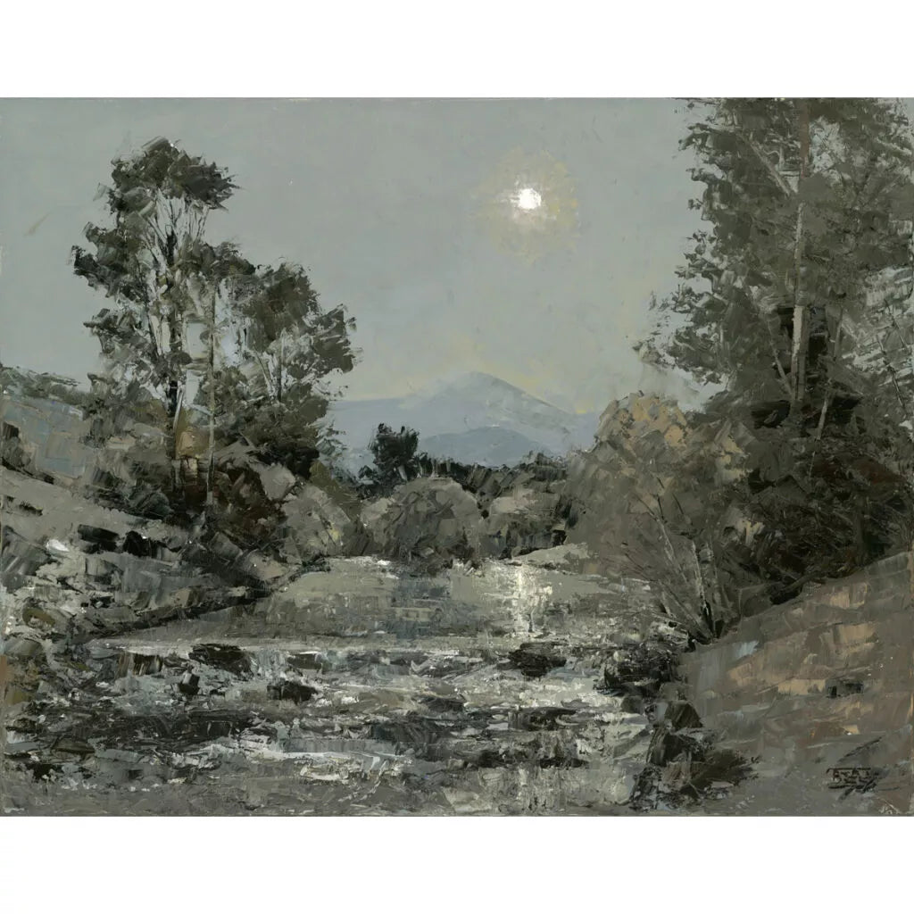 Wall Art: Blue River Nocturne | Breaux