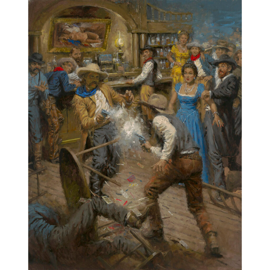 Wall Art: Let the Cards Fall | Saloon Poker | Western | Andy Thomas - Andy Thomas Designs