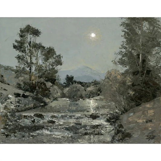 Wall Art: Blue River Nocturne | Breaux